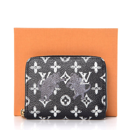 Louis Vuitton Catogram Zippy Coin Purse Black 8 of 8