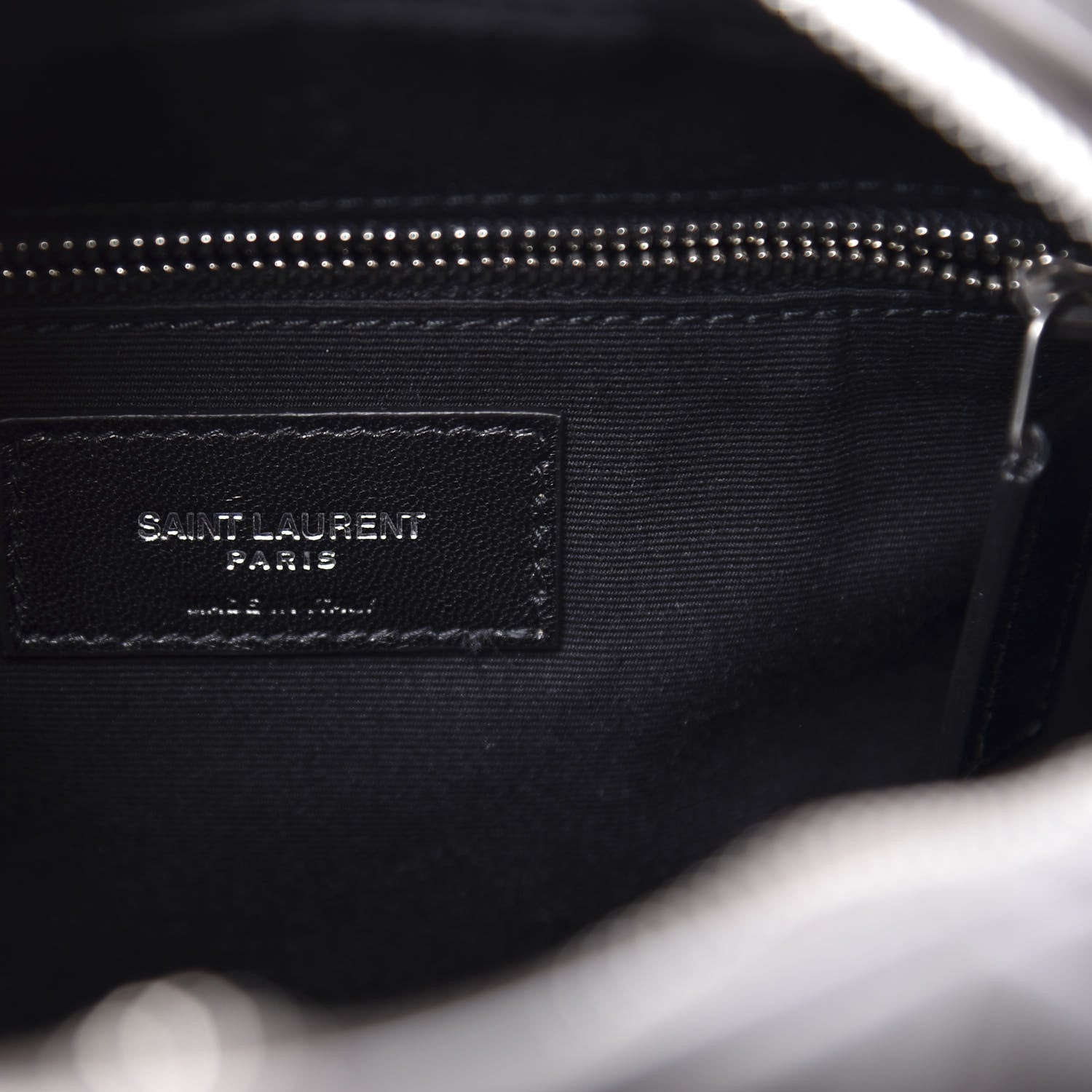 Saint Laurent Calfskin Y Quilted Monogram Small Loulou Bowling Bag Earth 7 of 8