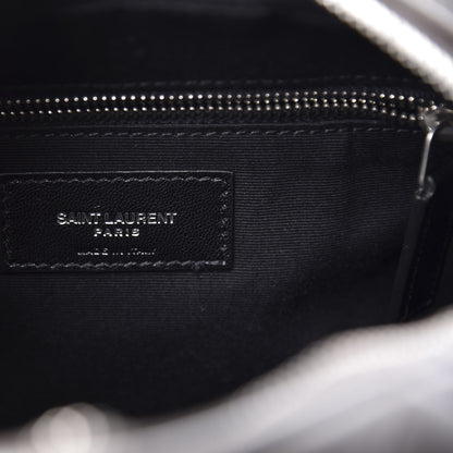 Saint Laurent Calfskin Y Quilted Monogram Small Loulou Bowling Bag Earth 7 of 8