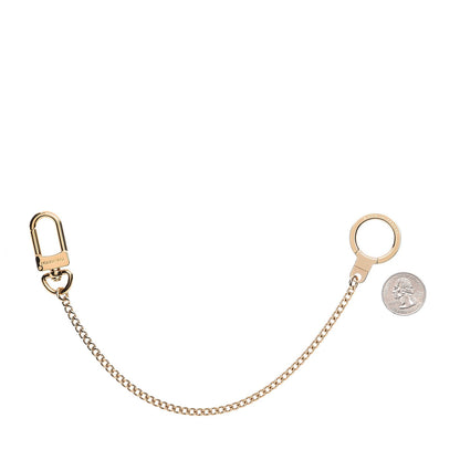Louis Vuitton Metal Pochette Extender Key Ring Chain Gold 2 of 3