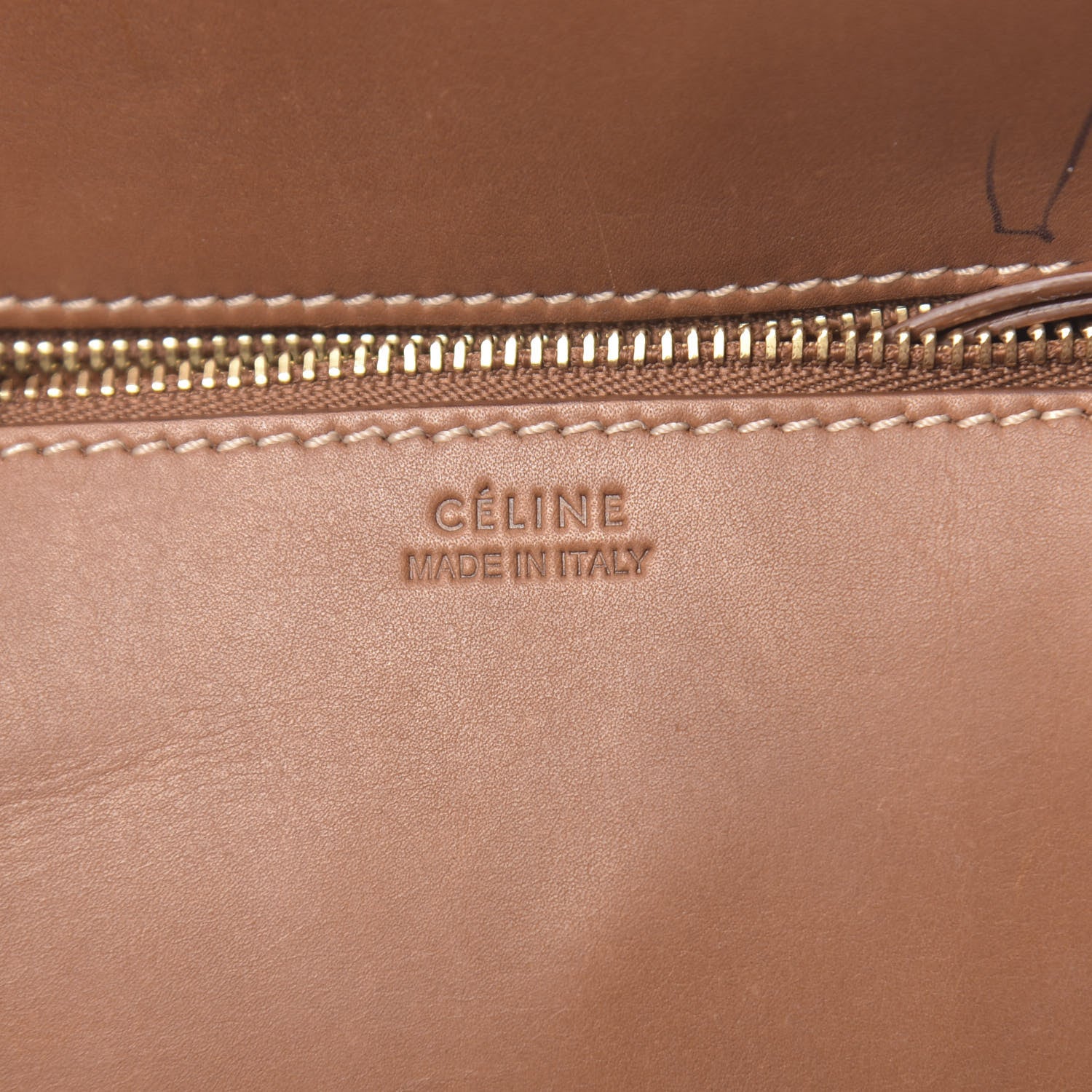 Celine Natural Calfskin Small Tie Knot Tote Tan 7 of 14