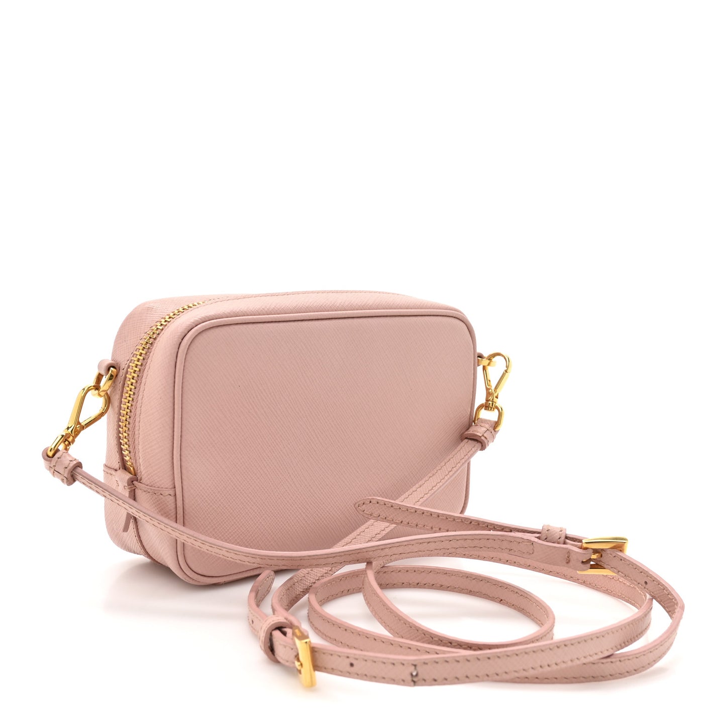 Saffiano Lux Mini Camera Crossbody Bag Orchidea