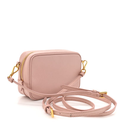 Prada Saffiano Lux Mini Camera Crossbody Bag Orchidea 3 of 12