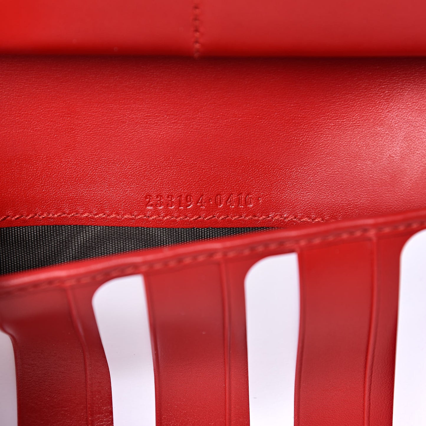 Guccissima Signature Zip Around Organizer Wallet Hibiscus Red