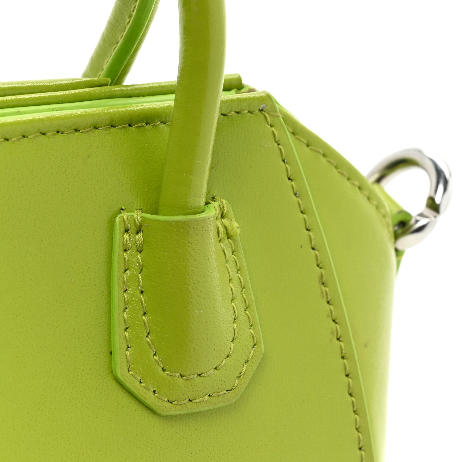 Givenchy Shiny Lord Calfskin Micro Antigona Citrus Green 13 of 13
