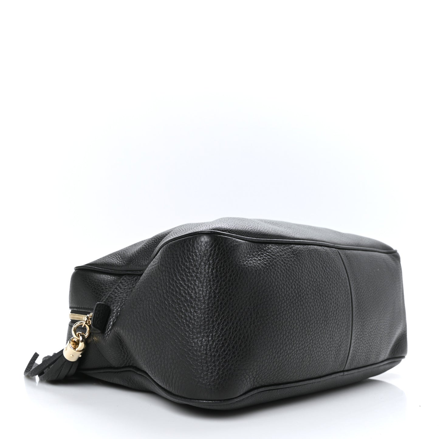Pebbled Calfskin Medium Soho Bowler Black