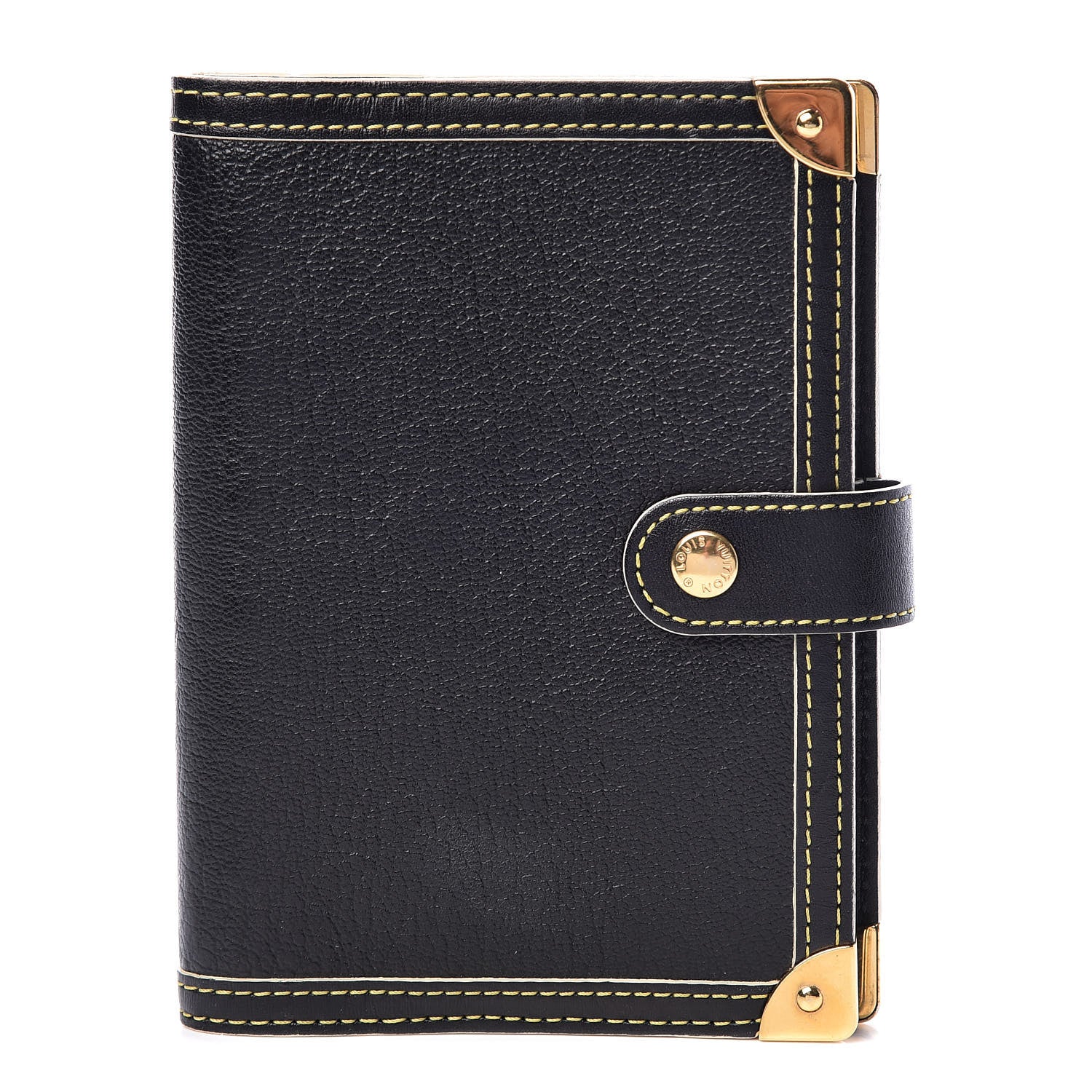Louis Vuitton Suhali Small Ring Agenda Cover Black 1 of 6