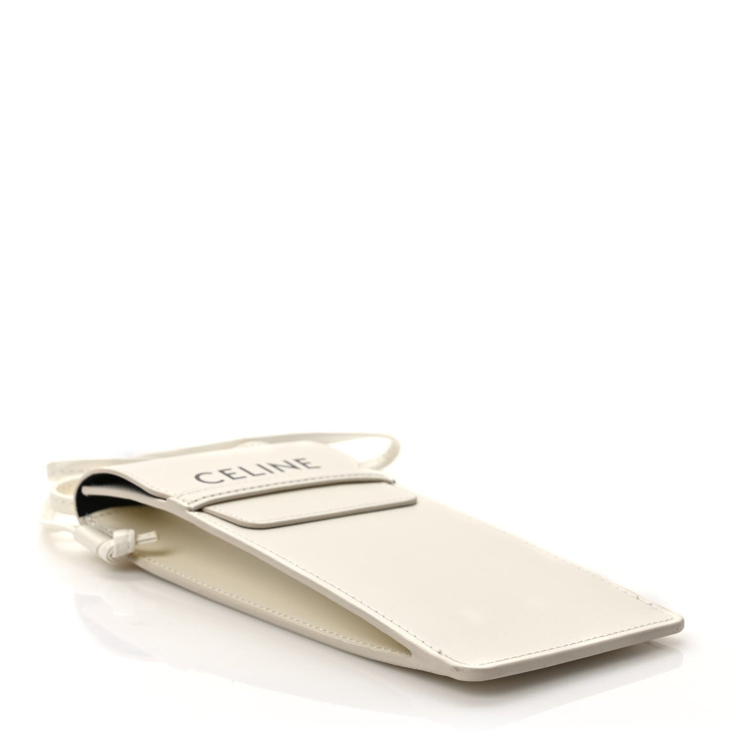 Smooth Calfskin Sunglasses Pouch White