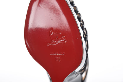 Christian Louboutin Patent Disqueen 120 Pumps 36 Black 7 of 8