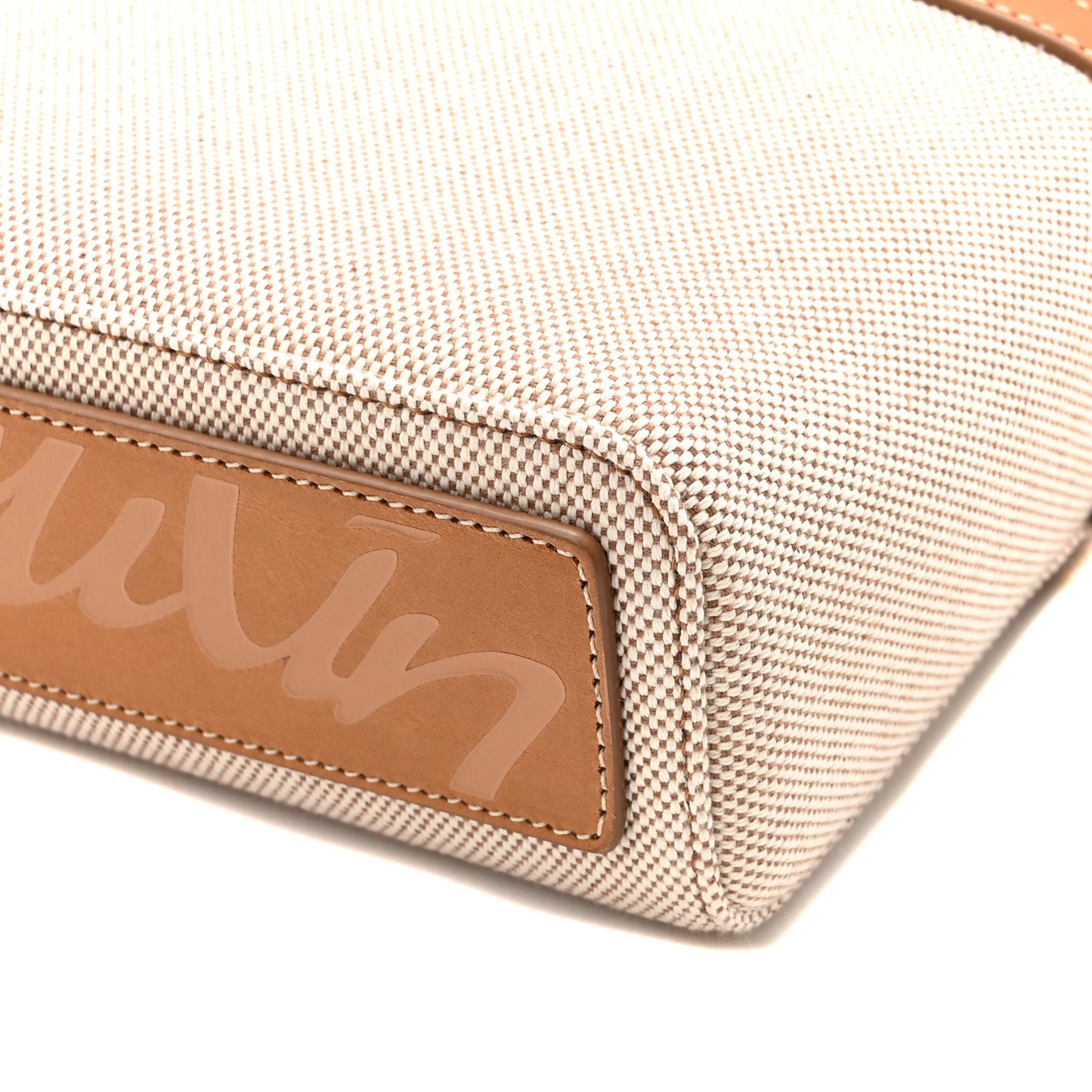 Granariso Canvas Calfskin Kypipouch Top Handle Messenger Bag Brownie Terra