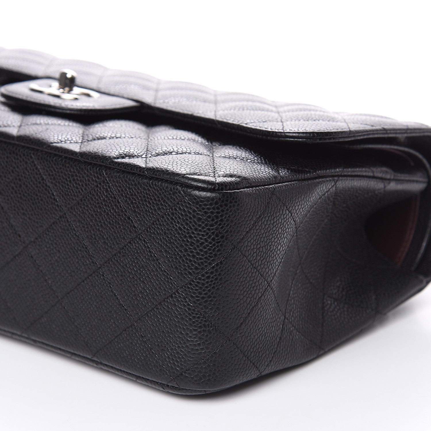 Chanel Caviar Quilted Jumbo Double Flap Black 11 of 14