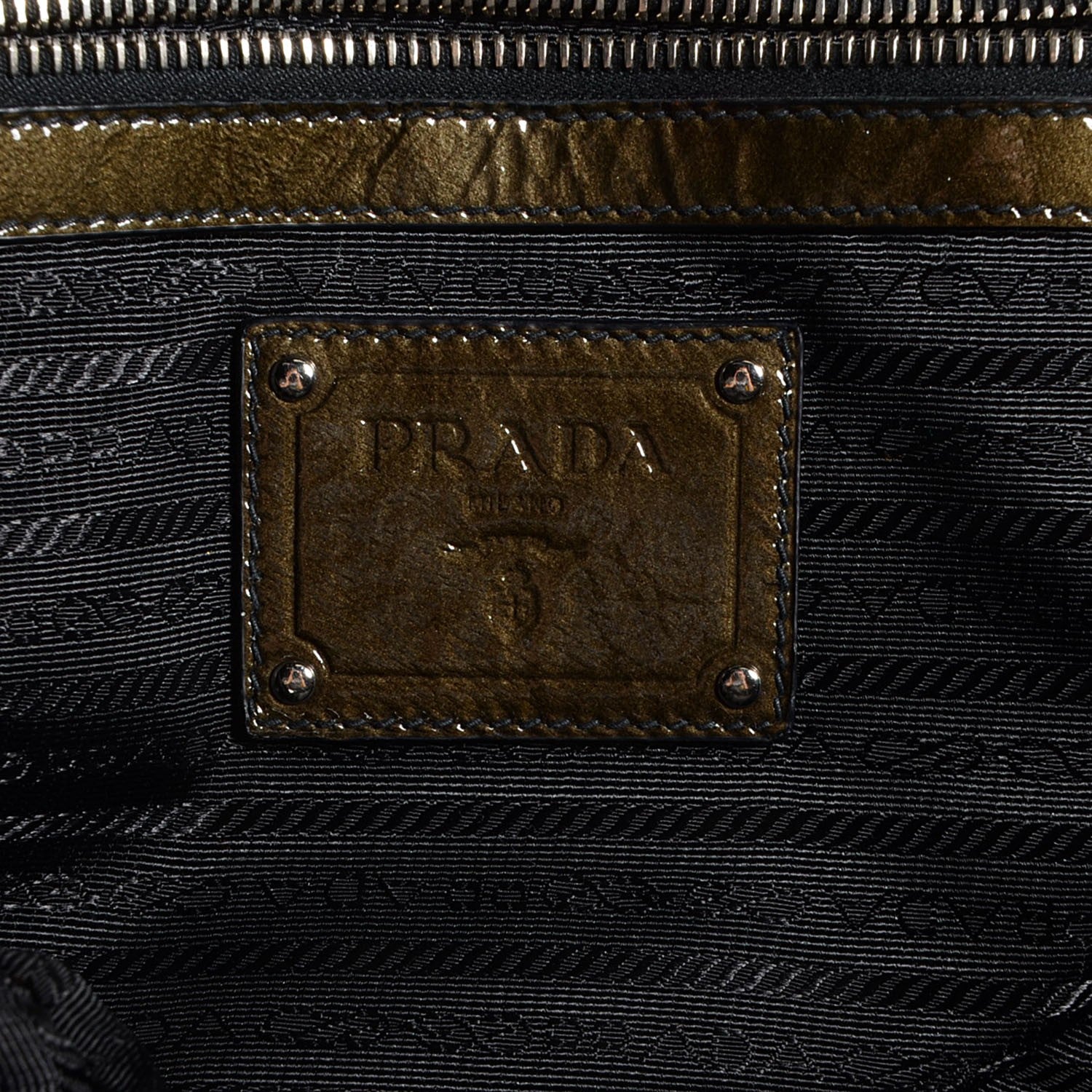Prada Vernice Sfumata Bowler Brown 7 of 12