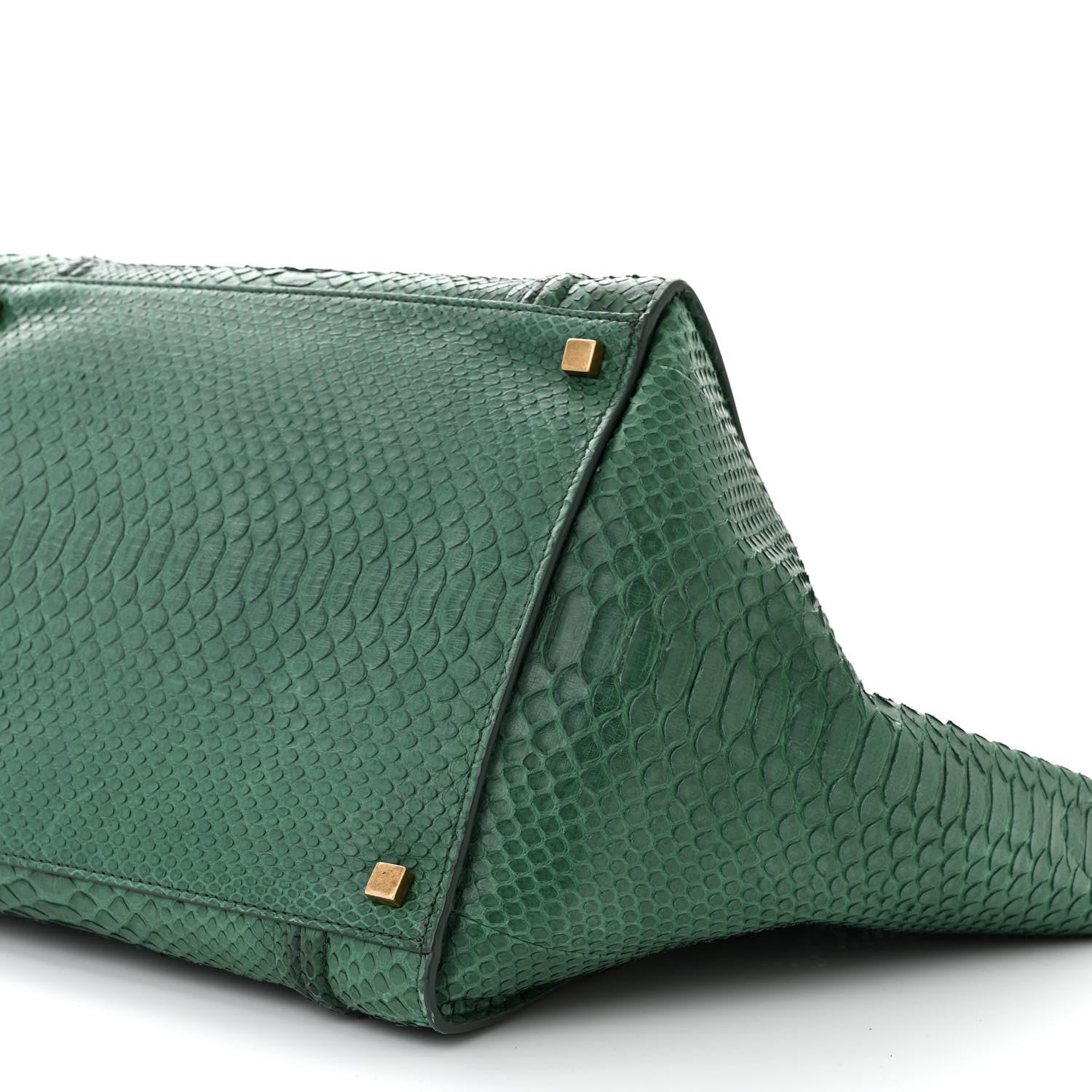 Celine Snakeskin Medium Phantom Luggage Green 1562399 – FASHIONPHILE