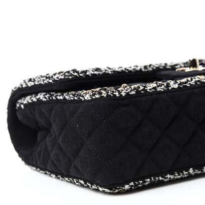 Chanel Denim Braided Medium Flap Bag Black 6 of 10