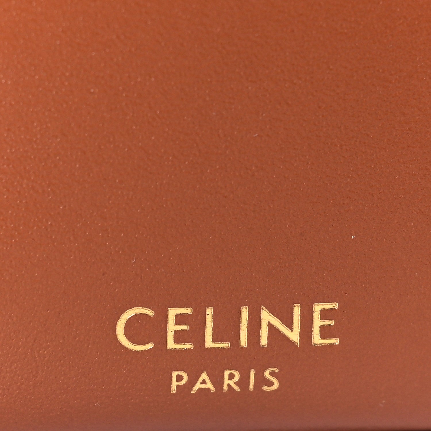 Celine Calfskin Triomphe Canvas Medium Tambour Bag Tan 6 of 9