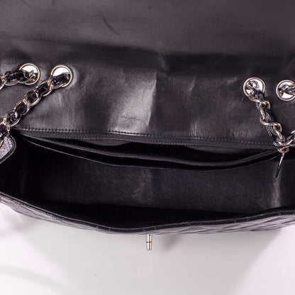 Chanel Distressed Patent Jumbo Single Flap Black 10 of 10