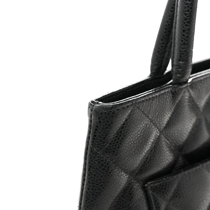 Chanel Caviar Quilted Medallion Tote Black 16 of 16