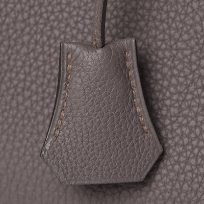 Hermes Togo Birkin 25 Etain 34 of 37