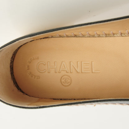 Chanel Lambskin CC Espadrilles 41 Black 9 of 10