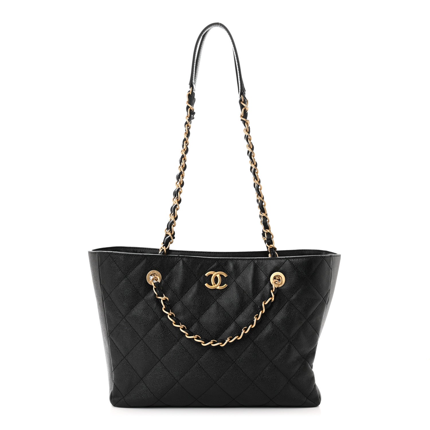 Chanel Caviar Quilted Small Shopping Tote Black 1 of 11
