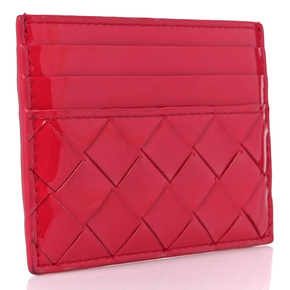 Bottega Veneta Patent Intrecciato Portacard Card Holder Candy Stripe 3 of 10