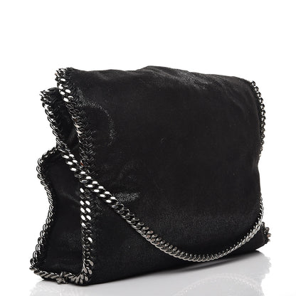 Stella McCartney Shaggy Deer Falabella Fold Over Tote Black 4 of 9