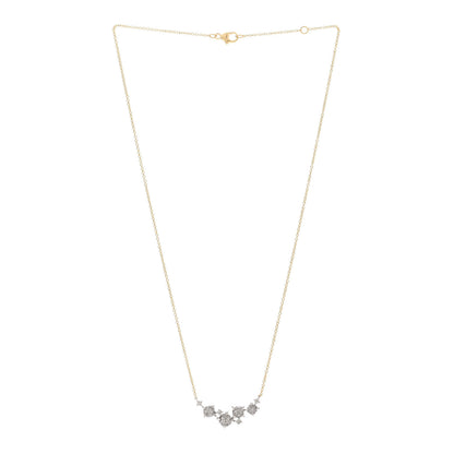 David Yurman 18K Yellow White Gold Diamond Precious Chatelaine Necklace 3 of 4