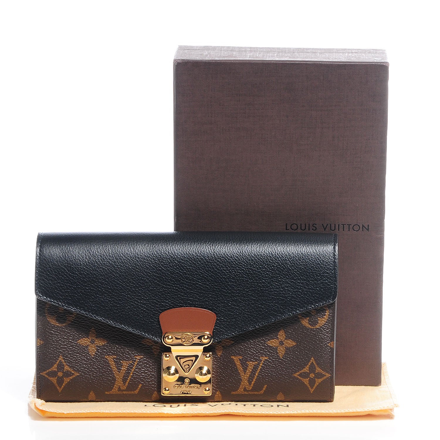 Louis Vuitton Monogram Pallas Wallet Black 5 of 8