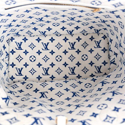 Louis Vuitton Jacquard Velvet Monogram LV Match Neverfull MM Bleu 6 of 11