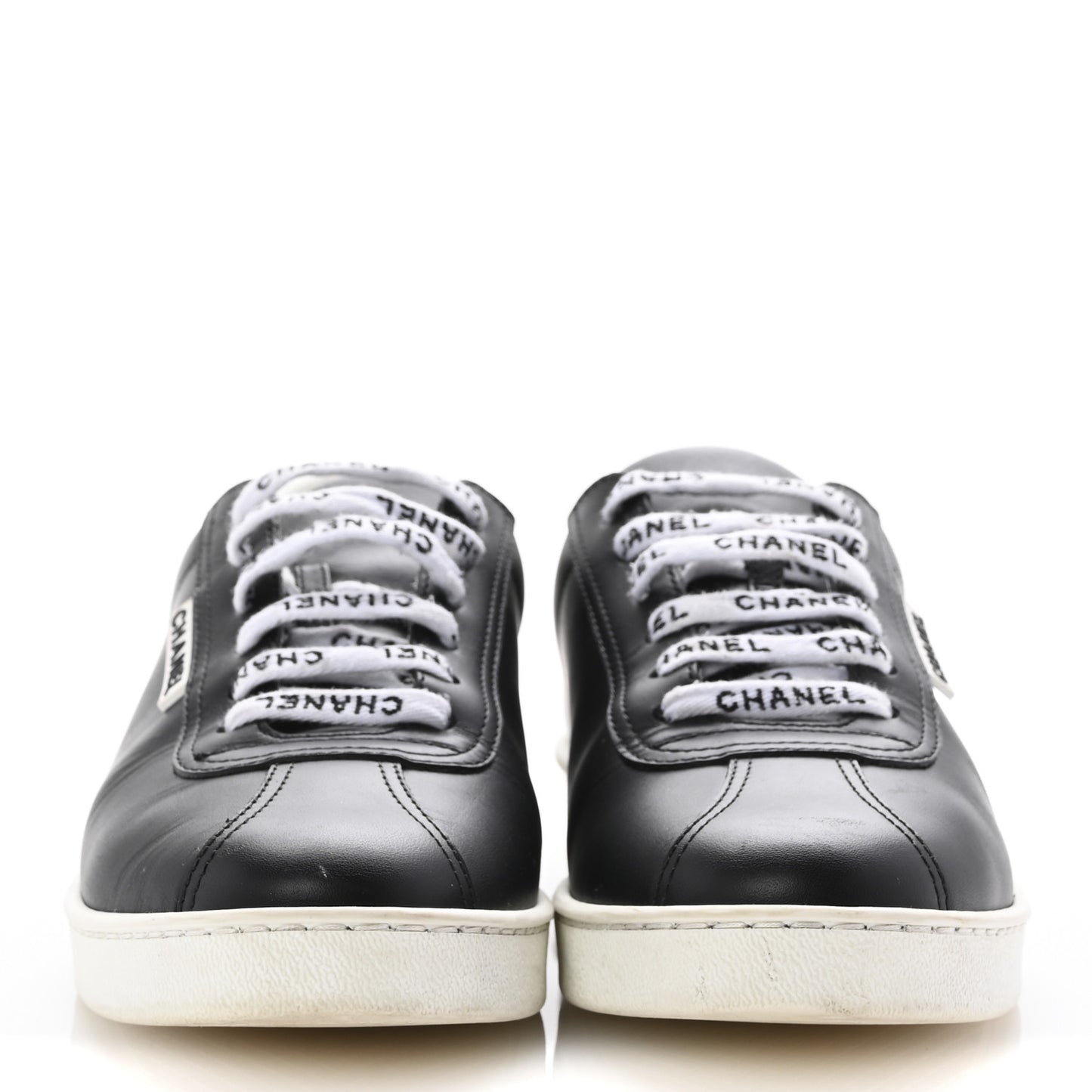 Calfskin CC Womens Sneakers 39 Black