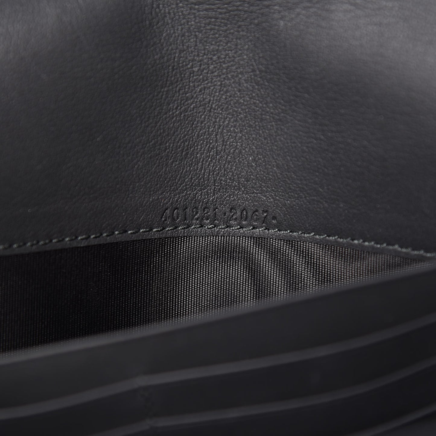 Suede Mini Dionysus Chain Wallet Black