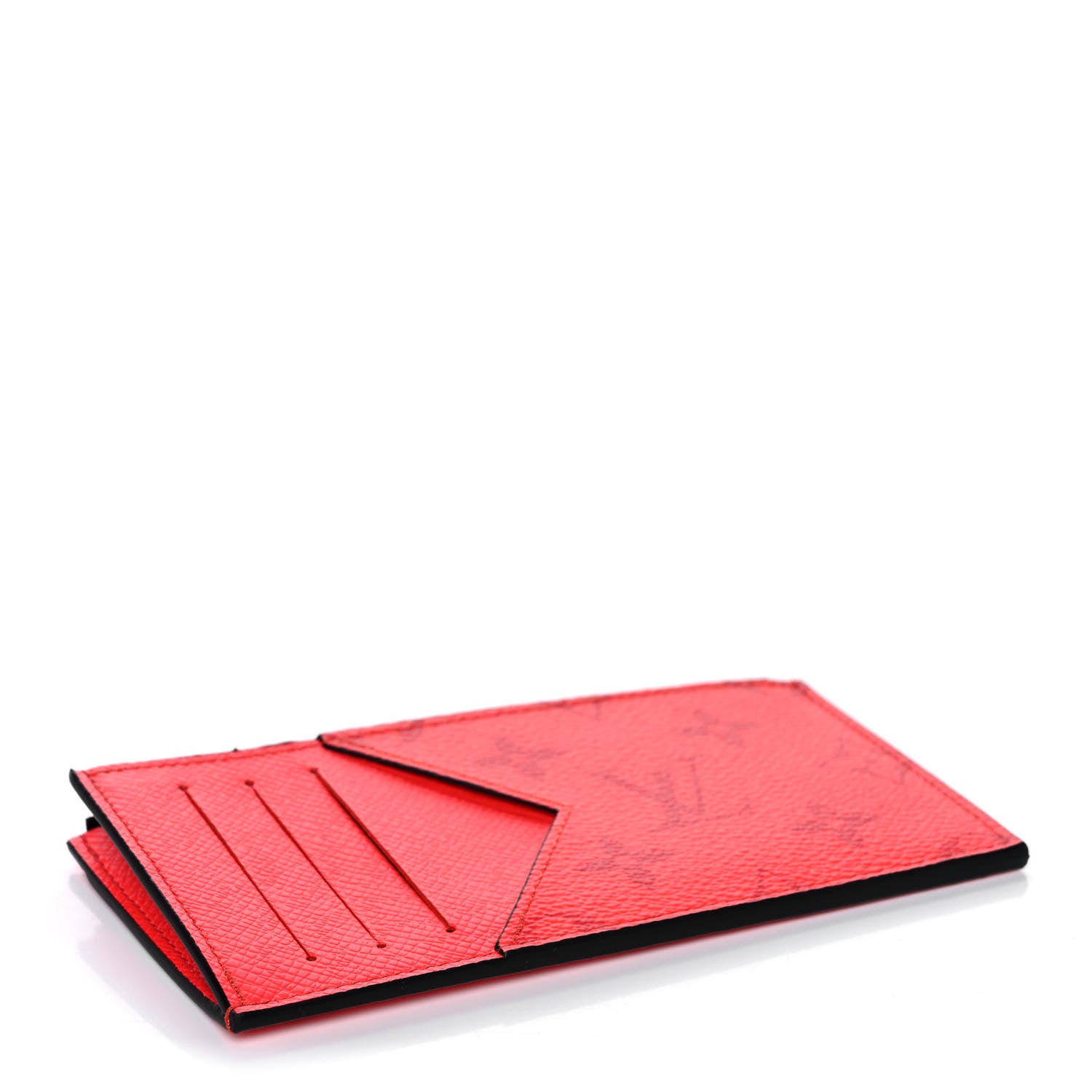 Louis Vuitton Taigarama Coin Card Holder Fire Red 4 of 8
