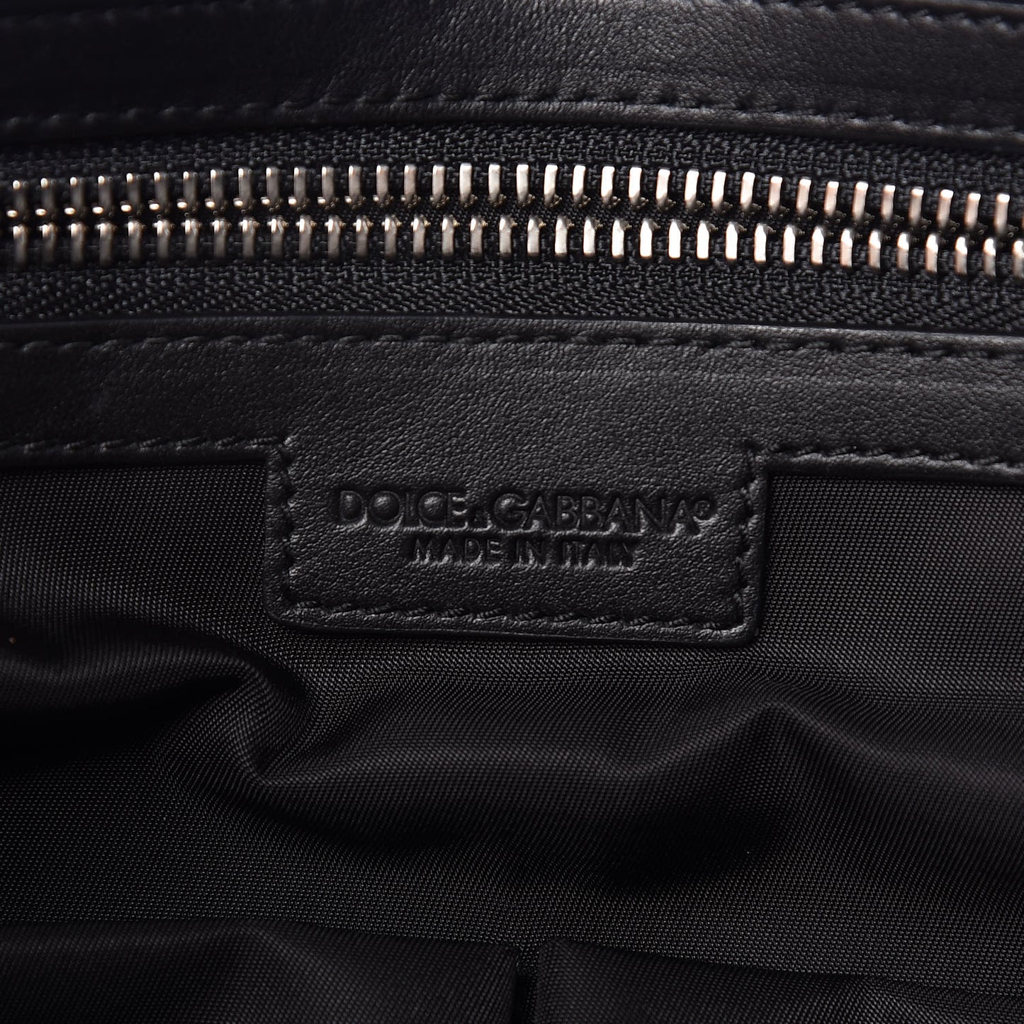 Calfskin Coated Canvas Logo Panel Messenger Black