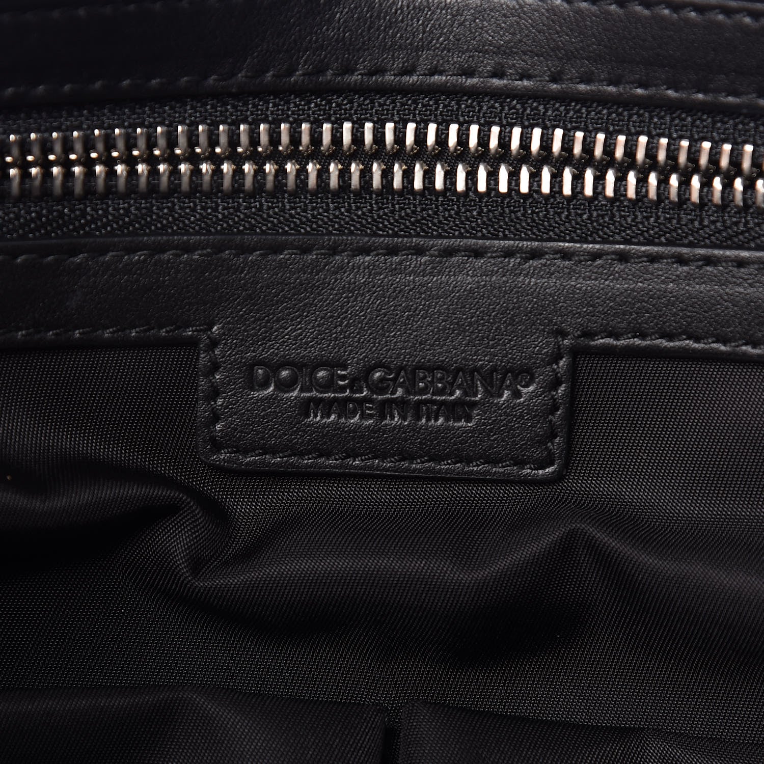 Dolce & Gabbana Calfskin Coated Canvas Logo Panel Messenger Black 6 of 14