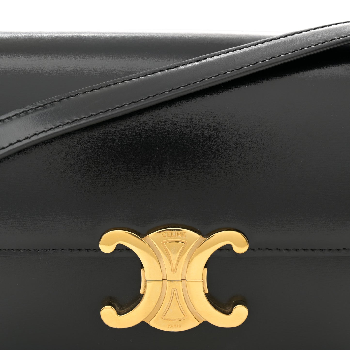 Shiny Calfskin Teen Triomphe Black
