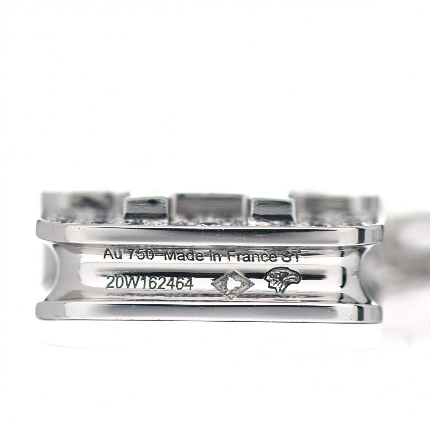 Hermes 18K White Gold Diamond Constance Amulettes Bracelet ST 4 of 5
