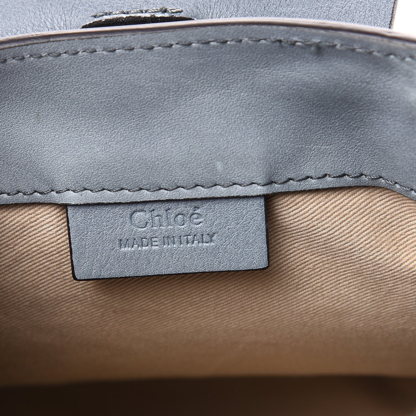 Suede Calfskin Mini Faye Backpack Cloudy Blue