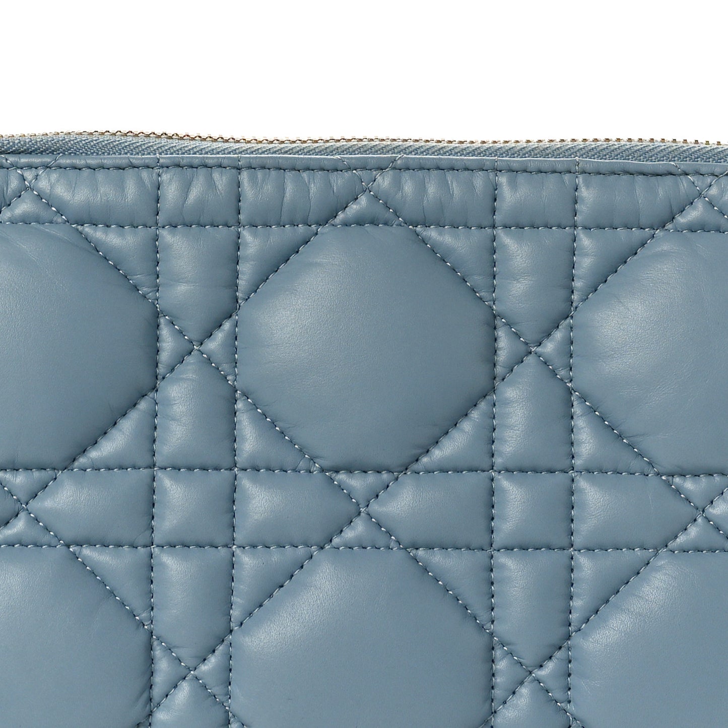 Calfskin Macrocannage Medium Diortravel Nomad Pouch Bracing Blue