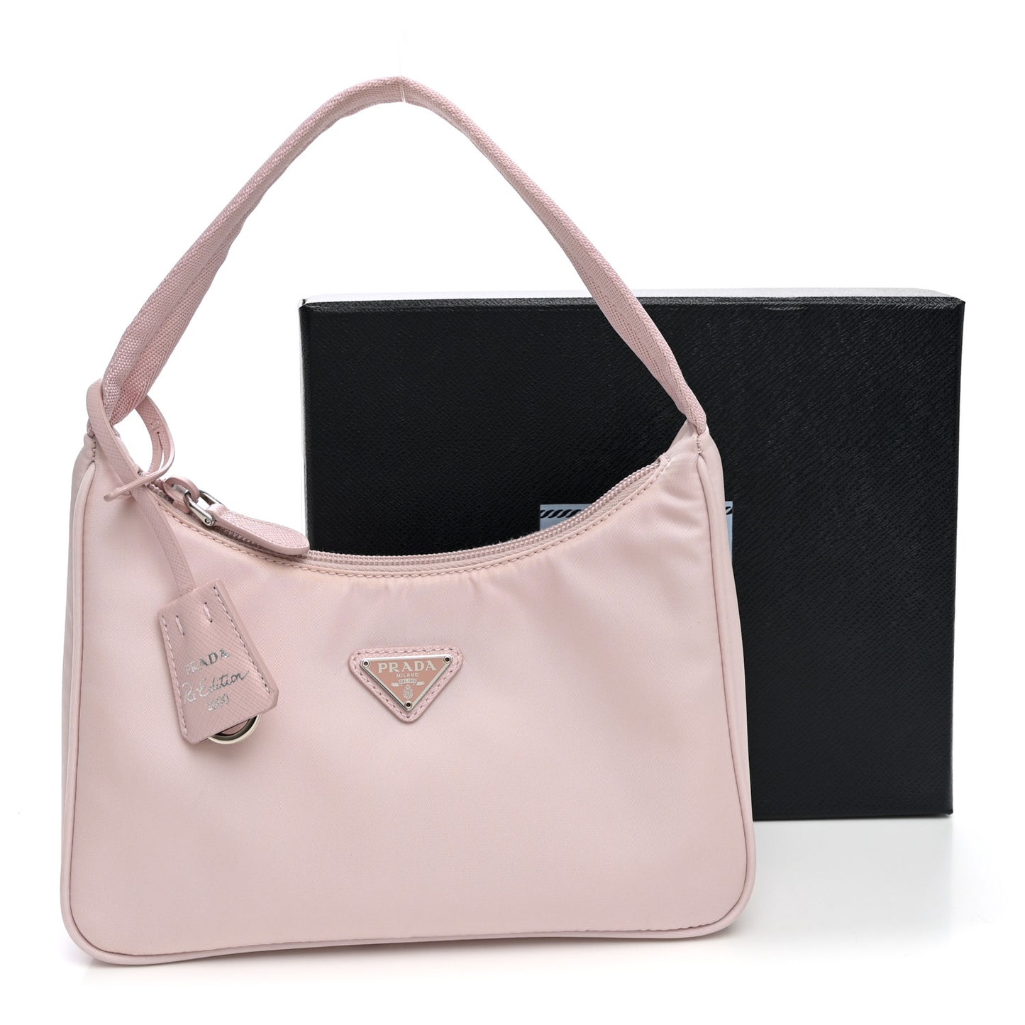 Tessuto Nylon Saffiano Re-Edition 2000 Bag Alabastro