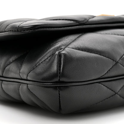 Saint Laurent Lambskin Quilted Le 57 Diamond Shoulder Bag Black 10 of 11
