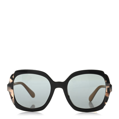 Prada Tortoise Shell Round Sunglasses SPR 16U Black 2 of 6