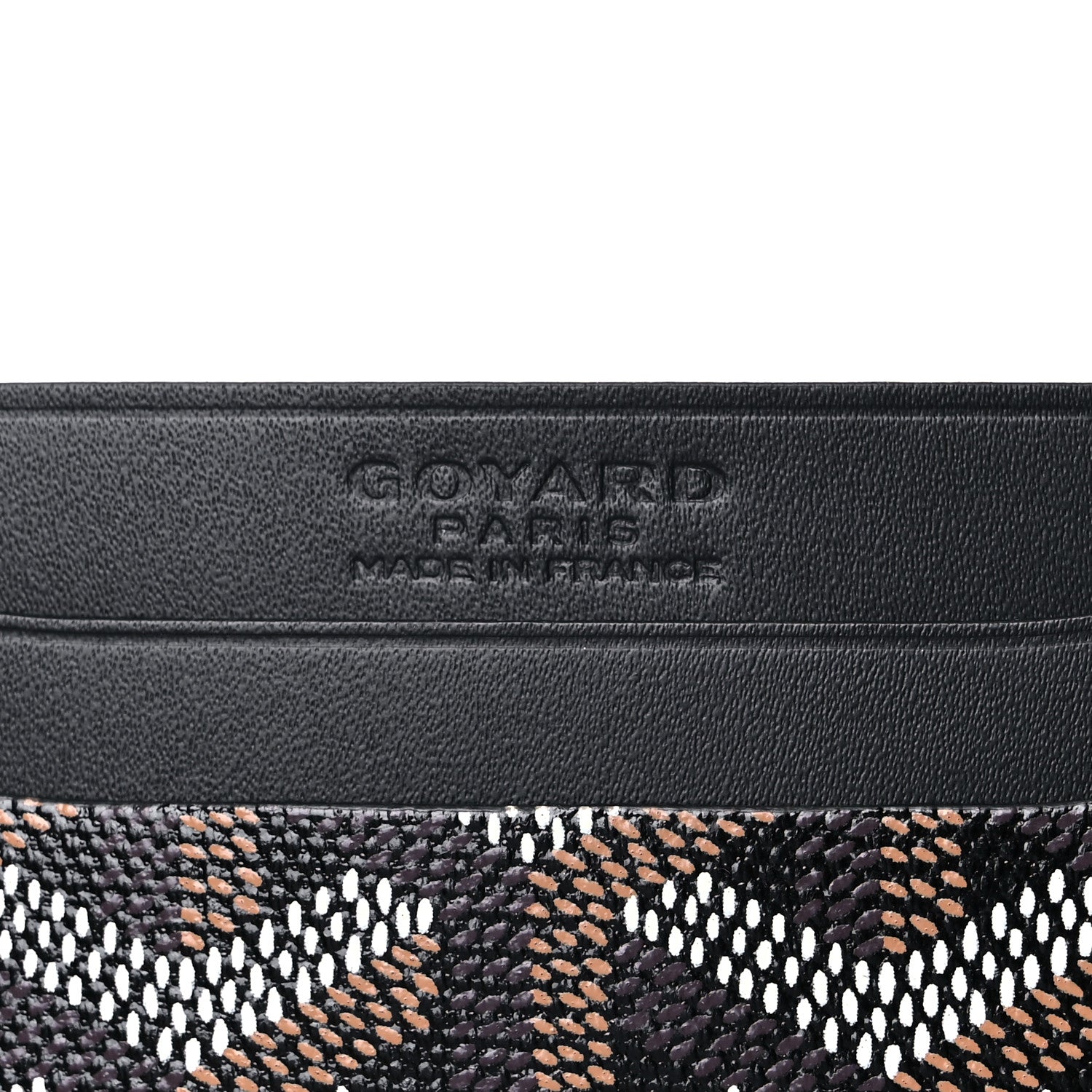 Goyard Goyardine Saint Sulpice Card Holder Black 6 of 7