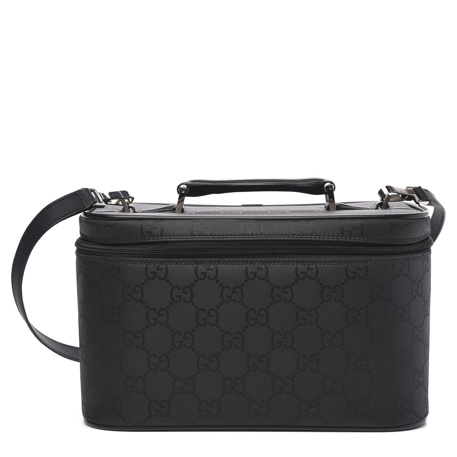 Gucci Nylon Monogram Vanity Cosmetic Case Black 1 of 12