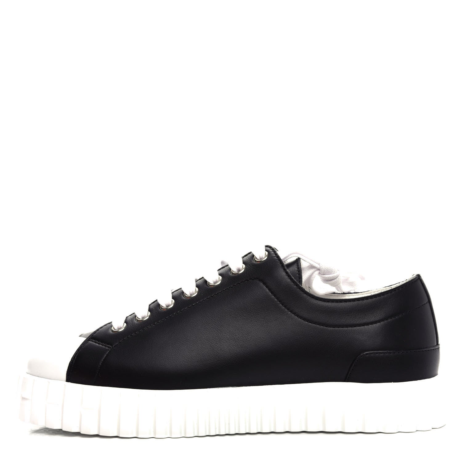 Hermes Calfskin Cross Sneakers 36 Black 1 of 10