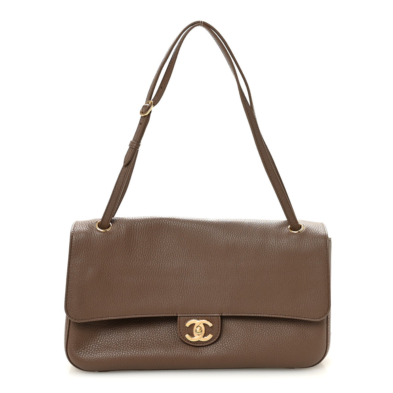 Chanel Grained Calfskin Small Souplissimo Maxi Flap Light Brown 1 of 10