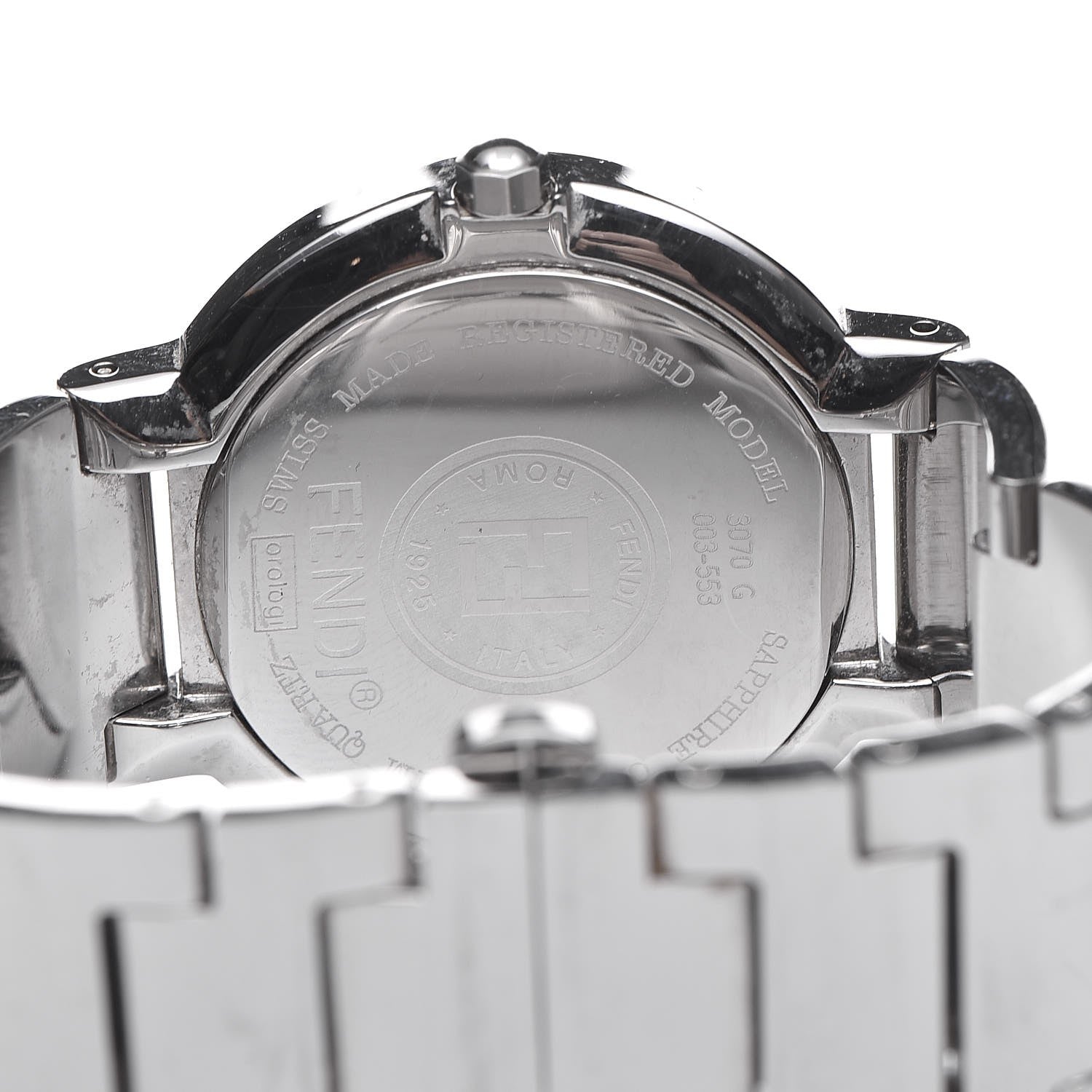 Fendi Stainless Steel 35mm Orologi Quartz Watch Black 5 of 9