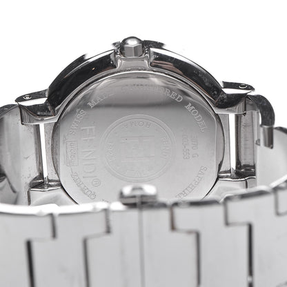 Fendi Stainless Steel 35mm Orologi Quartz Watch Black 5 of 9
