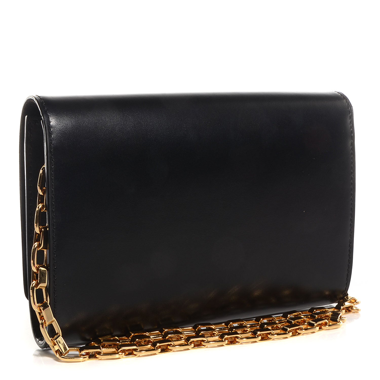 Louis Vuitton Calfskin Chain Louise Black 3 of 8