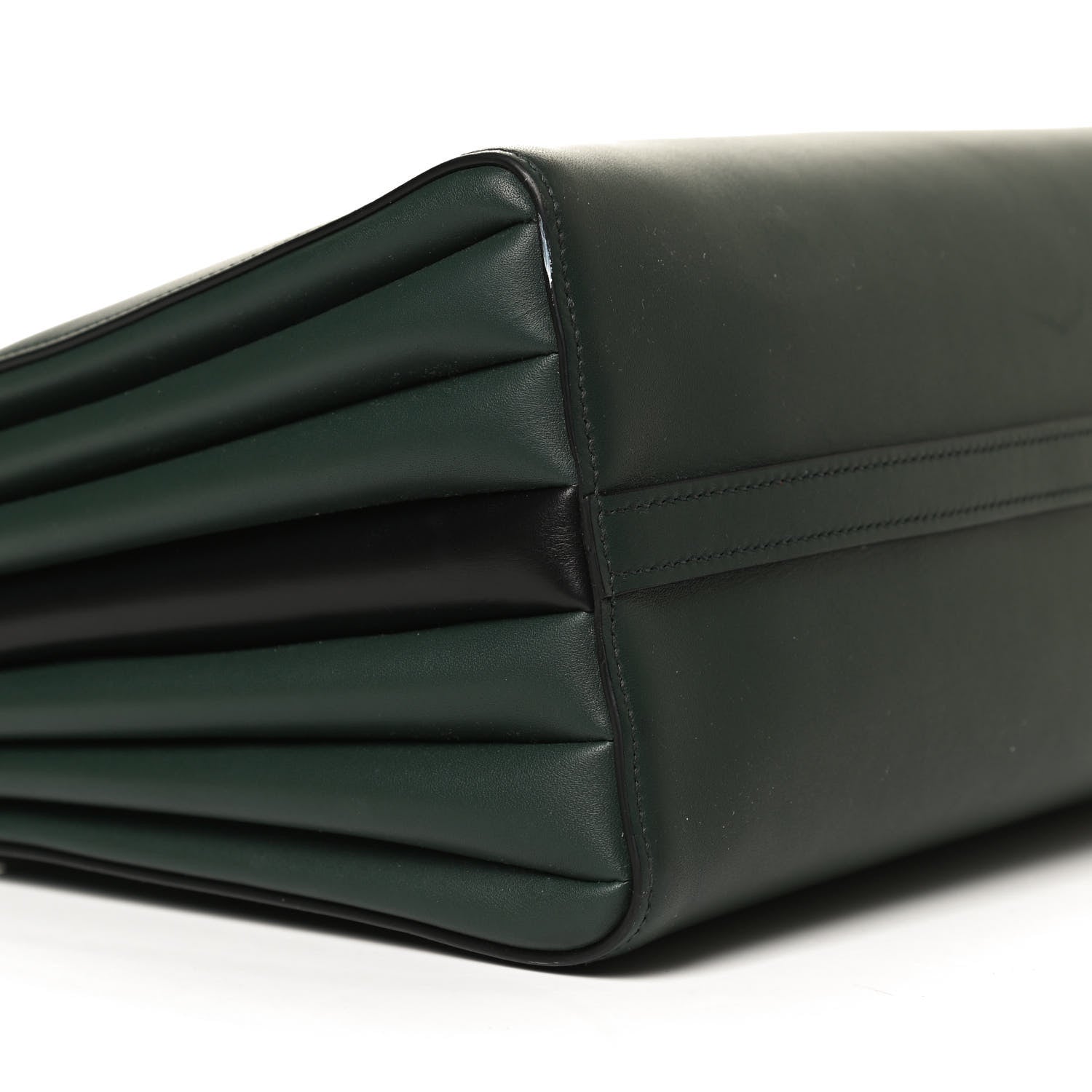 Prada City Calfskin Medium Colorblock Bibliothèque Tote Green Black 5 of 11