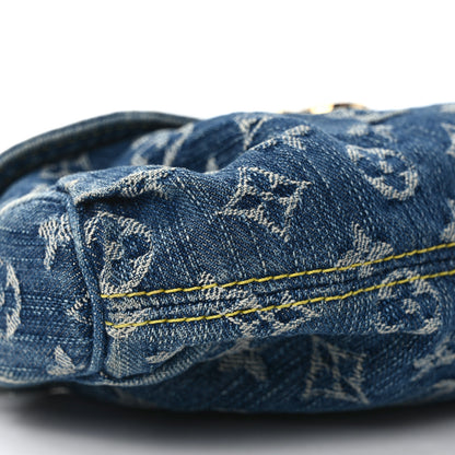 Louis Vuitton Monogram Denim Mini Pleaty Blue 8 of 10